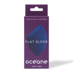 Esponja Para Maquiagem Flat Blend Océane Azul 1 Unidade