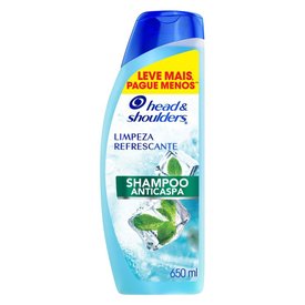 SHAMPOO ANTICASPA HEAD  SHOULDERS LIMPEZA REFRESCANTE 650 ML