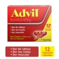 ADVIL 400MG IBUPROFENO ALÍVIO RÁPIDO DA DOR DE CABEÇA CAIXA 12 CÁPSULAS