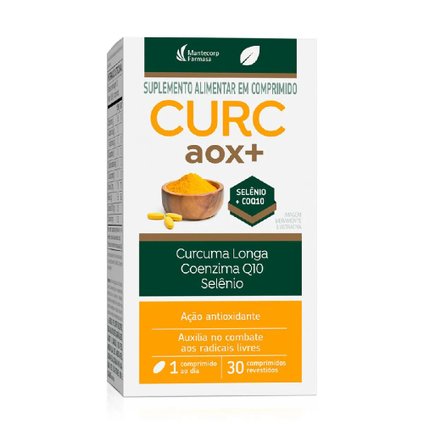 SUPLEMENTO ALIMENTAR CURC AOX+ CURCUMA LONGA 30 COMPRIMIDOS