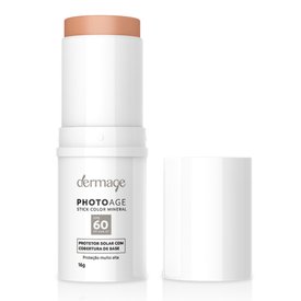 PROTETOR SOLAR FACIAL DERMAGE PHOTOAGE STICK COLOR MINERAL FPS60 NUDE 16G