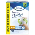 ROUPA ÍNTIMA TENA PANTS CONFORT P/M LEVE 32 PAGUE 29 UNIDADES