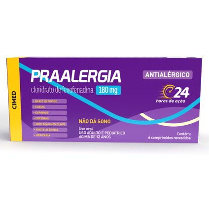 PRAALERGIA 180MG 6 COMPRIMIDOS REVESTIDOS CIMED