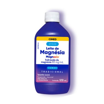 LEITE DE MAGNÉSIA MAGNAZIA CIMED TRADICIONAL 120ML