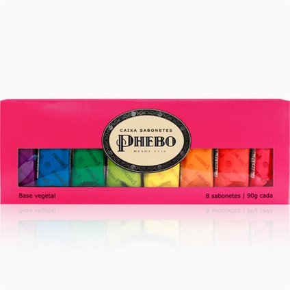 KIT SABONETE PHEBO ROSA 8X90G