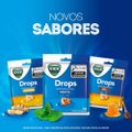 PASTILHA PARA GARGANTA VICK DROPS HIDRATAM SUA GARGANTA SABOR MENTOL CONTÉM 20 UNIDADES
