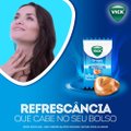 PASTILHA PARA GARGANTA VICK DROPS HIDRATAM SUA GARGANTA SABOR MENTOL CONTÉM 20 UNIDADES