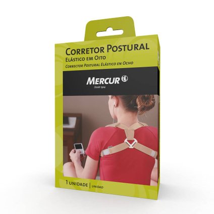 CORRETOR POSTURAL ELÁSTICO EM OITO MERCUR P/M