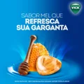 PASTILHA PARA GARGANTA VICK DROPS HIDRATAM SUA GARGANTA SABOR MEL CONTÉM 20 UNIDADES