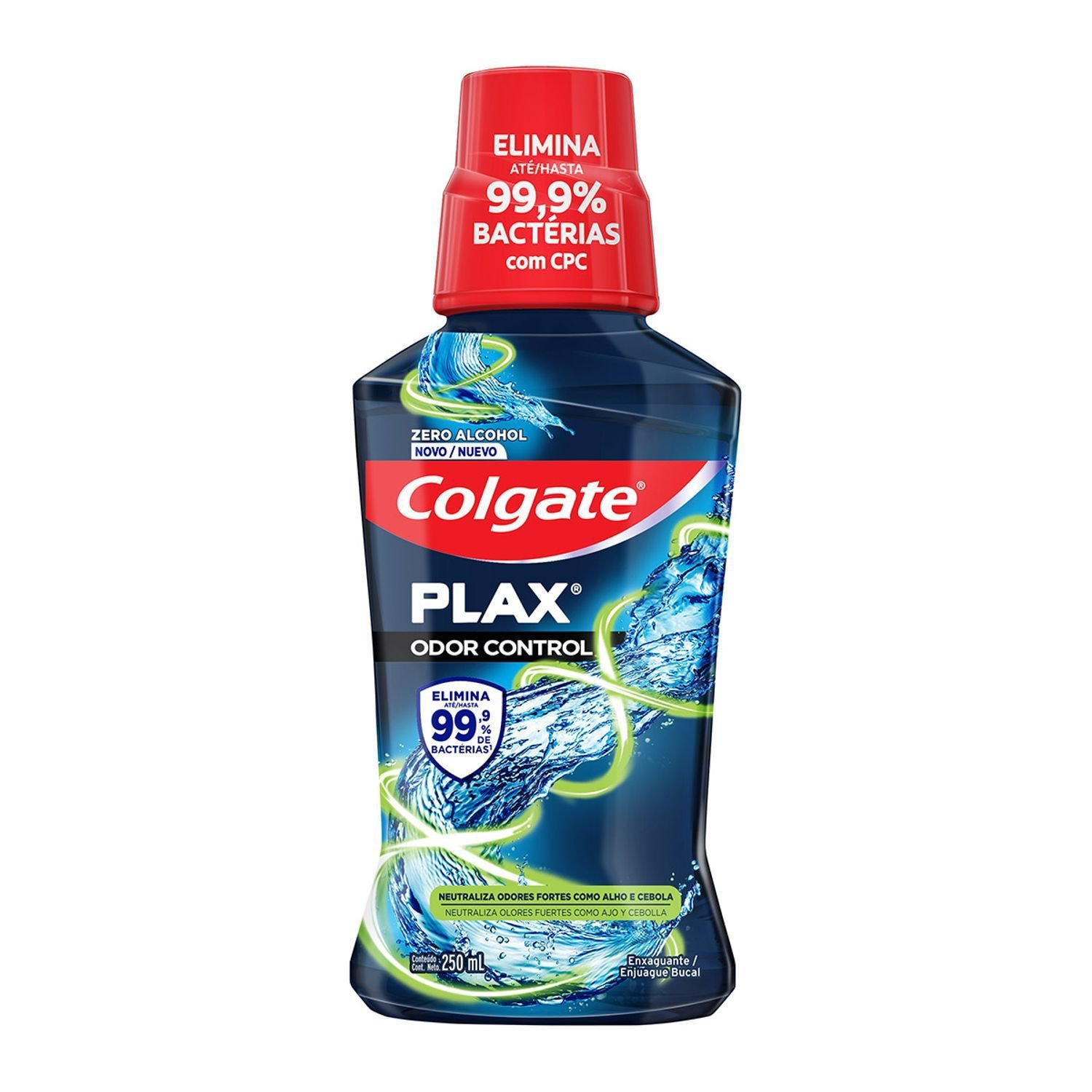 Enxaguante Bucal Colgate Plax Odor Control Zero Alcool 250ml