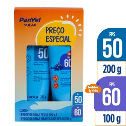 Kit Protetor Solar Fps50 200g + Kids Fps60 100g
