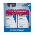 KIT LOÇÃO HIDRATANTE CERAVE PELE SECA A EXTRA SECA 473ML - 2 UNIDADES COM 60%OFF