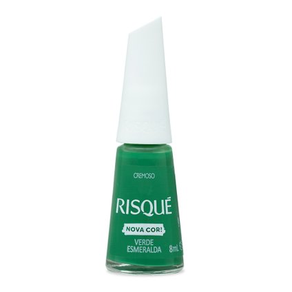 ESMALTE RISQUÉ VERDE ESMERALDA CREMOSO 8ML