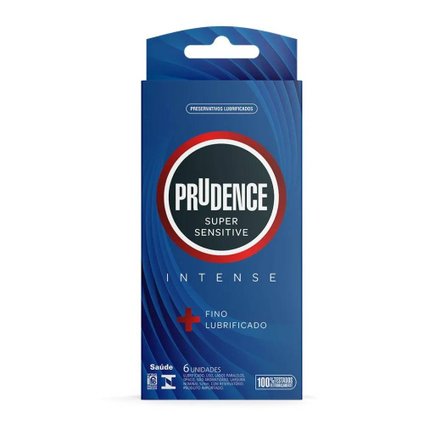 PRESERVATIVO PRUDENCE SUPER SENSITIVE INTENSE 6 UNIDADES