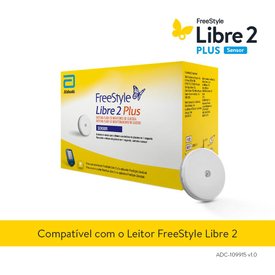 SENSOR FREESTYLE LIBRE 2 PLUS PARA MONITORAMENTO DE GLICOSE