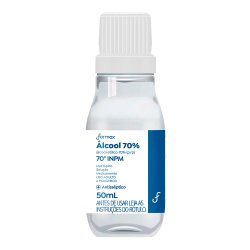 Álcool Etílico 70% Farmax Antisséptico 50ml