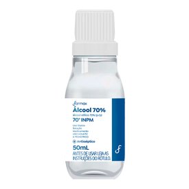 ÁLCOOL ETÍLICO 70% FARMAX ANTISSÉPTICO 50ML