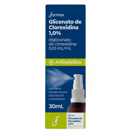 CLOREXIDINA 1% FARMAX ANTISSÉPTICO 30ML
