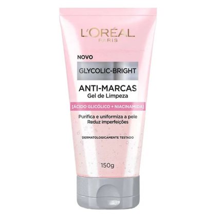 GEL DE LIMPEZA ANTI-MARCAS LORÉAL PARIS GLYCOLIC-BRIGHT 150G