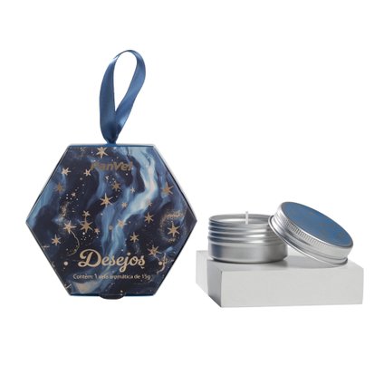 VELA EM LATA DESEJOS PANVEL 15G - PRESENTE