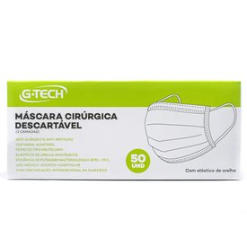 MÁSCARA CIRÚRGICA DESCARTÁVEL G-TECH 50 UNIDADES
