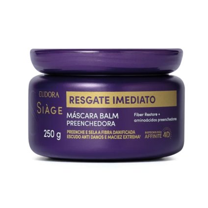 MÁSCARA CAPILAR EUDORA SIÀGE RESGATE IMEDIATO 250G