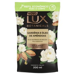 Sabonete Líquido Lux Botanicals Gardênia E Óleo De Amêndoa Refil 200ml