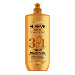 Creme Milagroso 3 Em 1 Elseve Óleo Extraordinário 500ml