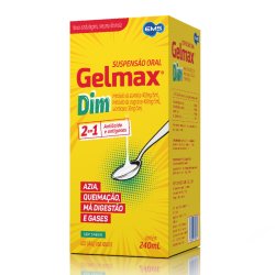 Antiácido Gelmax Dim Suspensão Oral Sem Sabor 240ml
