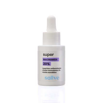 SÉRUM FACIAL ANTI-IDADE SUPER NIACINAMIDA 20% SALLVE 30ML