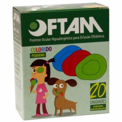 Protetor Ocular Pequeno Colorido Com 20 Unidades