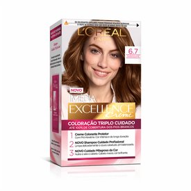 TINTURA PERMANENTE IMÉDIA EXCELLENCE DE L'ORÉAL PARIS 6.7 CHOCOLATE PURO
