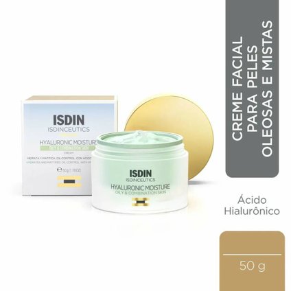 CREME HYALURONIC MOISTURE ISDINCEUTICS OILY 50G