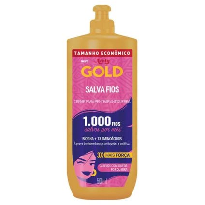 CREME PARA PENTEAR NIELY GOLD SALVA FIOS 500ML
