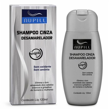 SHAMPOO DESAMARELADOR NUPILL CINZA 120ML