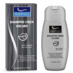 Shampoo Desamarelador Nupil Cinza Escuro 120ml