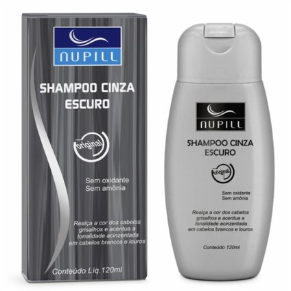 SHAMPOO DESAMARELADOR NUPIL CINZA ESCURO 120ML