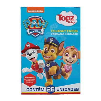 CURATIVOS PATRULHA CANINA CHASE TOPZ 25 UNIDADES