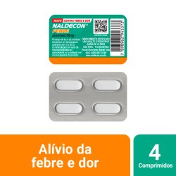 Naldecon Febre Paracetamol 750mg 4 Comprimidos