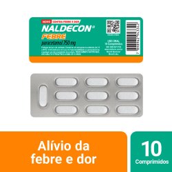 Naldecon Febre Paracetamol 750mg 10 Comprimidos
