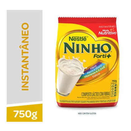 COMPOSTO LÁCTEO NINHO FORTI+ FIBRAS SACHÊ 750G