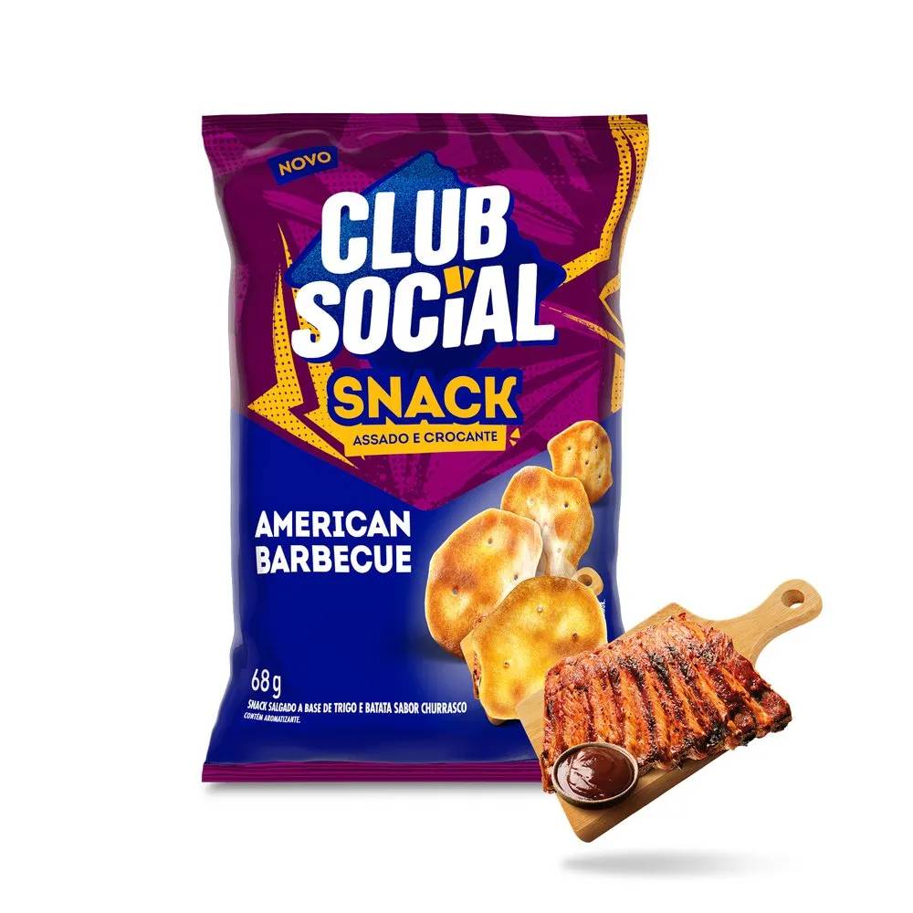 Snack Club Social Barbecue 68g - PanVel Farmácias