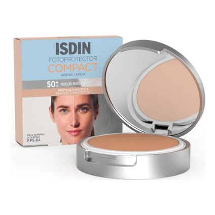 PROTETOR SOLAR FACIAL EM PÓ COMPACTO ISDIN AREIA FPS50 10G