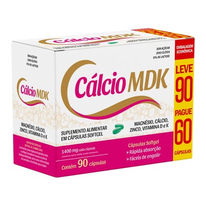 CALCIO MDK LA SAN-DAY LEVE 90 PAGUE 60 CAPSULAS SOFTGEL