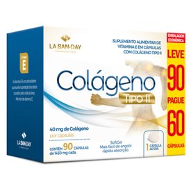 COLAGENO TIPO II LA SAN-DAY LEVE 90 PAGUE 60 CAPSULAS SOFTGEL