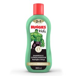Shampoo Infantil Huggies Kids Nutrição E Força Hulk 360ml
