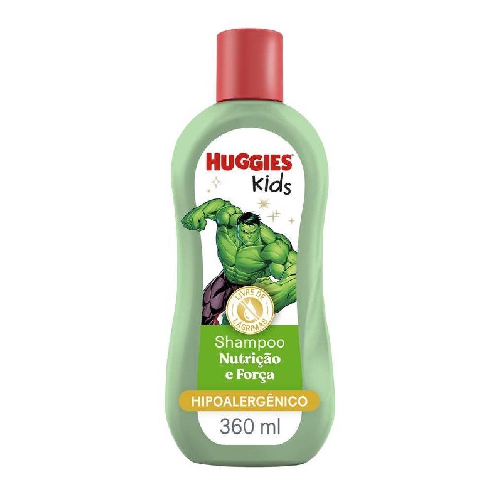 Shampoo Infantil Huggies Kids Nutrição E Força Hulk 360ml			