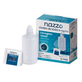 NAZZO 0,9% ALTO VOLUME 0,9% COM 30 SACHÊS DE 1,08G + FRASCO 240ML
