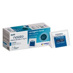 Nazzo 0,9% Lavagem Nasal Alto Volume Refil 30 Sachês