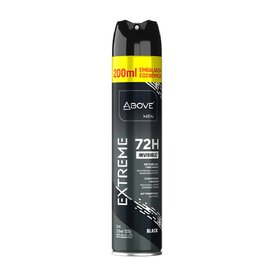 DESODORANTE AEROSSOL ABOVE EXTREME BLACK INVISIBLE 72H 200ML